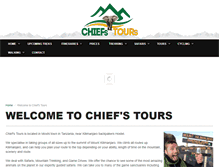 Tablet Screenshot of chiefstours.com